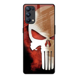 Red Skull Oppo Reno5 Pro Glass Back Cover Online