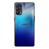 Blue Rhombus Pattern Oppo Reno5 Pro Glass Back Cover Online