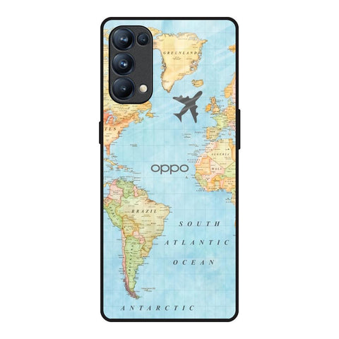 Fly Around The World Oppo Reno5 Pro Glass Back Cover Online