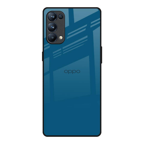 Cobalt Blue Oppo Reno5 Pro Glass Back Cover Online
