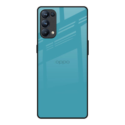 Oceanic Turquiose Oppo Reno5 Pro Glass Back Cover Online