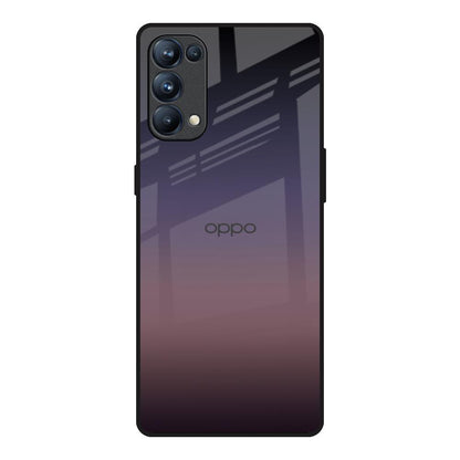 Grey Ombre Oppo Reno5 Pro Glass Back Cover Online