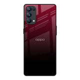 Wine Red Oppo Reno5 Pro Glass Back Cover Online