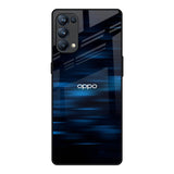 Blue Rough Abstract Oppo Reno5 Pro Glass Back Cover Online