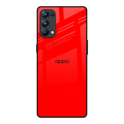 Blood Red Oppo Reno5 Pro Glass Back Cover Online
