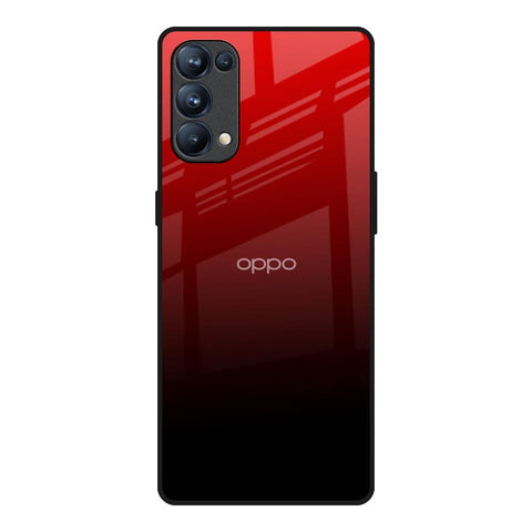 Maroon Faded Oppo Reno5 Pro Glass Back Cover Online