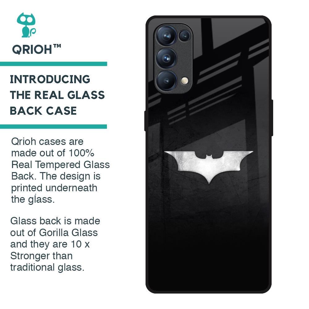 Super Hero Logo Glass Case for Oppo Reno5 Pro