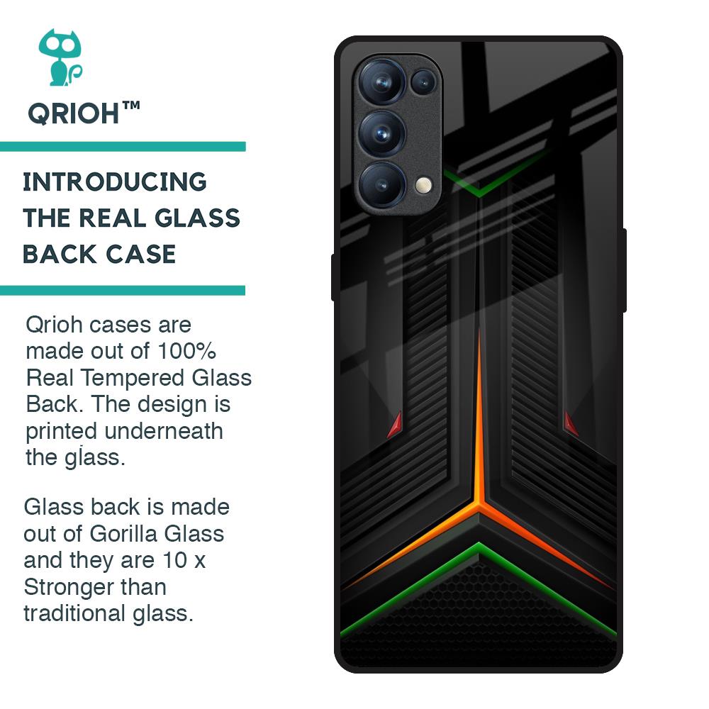 Modern Ultra Chevron Glass Case for Oppo Reno5 Pro