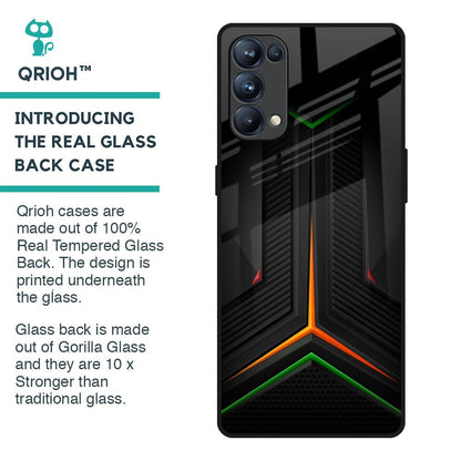 Modern Ultra Chevron Glass Case for Oppo Reno5 Pro