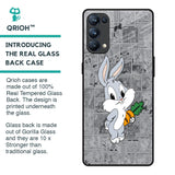 Cute Baby Bunny Glass Case for Oppo Reno5 Pro
