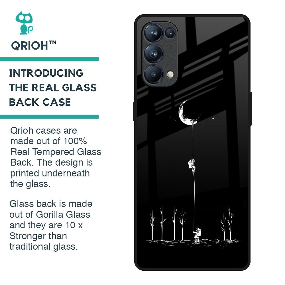 Catch the Moon Glass Case for Oppo Reno5 Pro