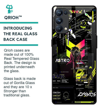 Astro Glitch Glass Case for Oppo Reno5 Pro