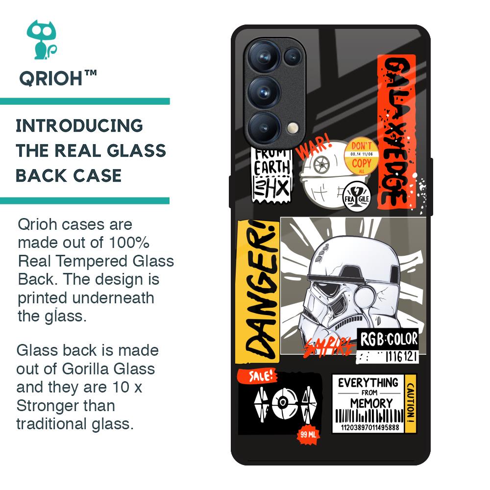 Galaxy Edge Glass Case for Oppo Reno5 Pro