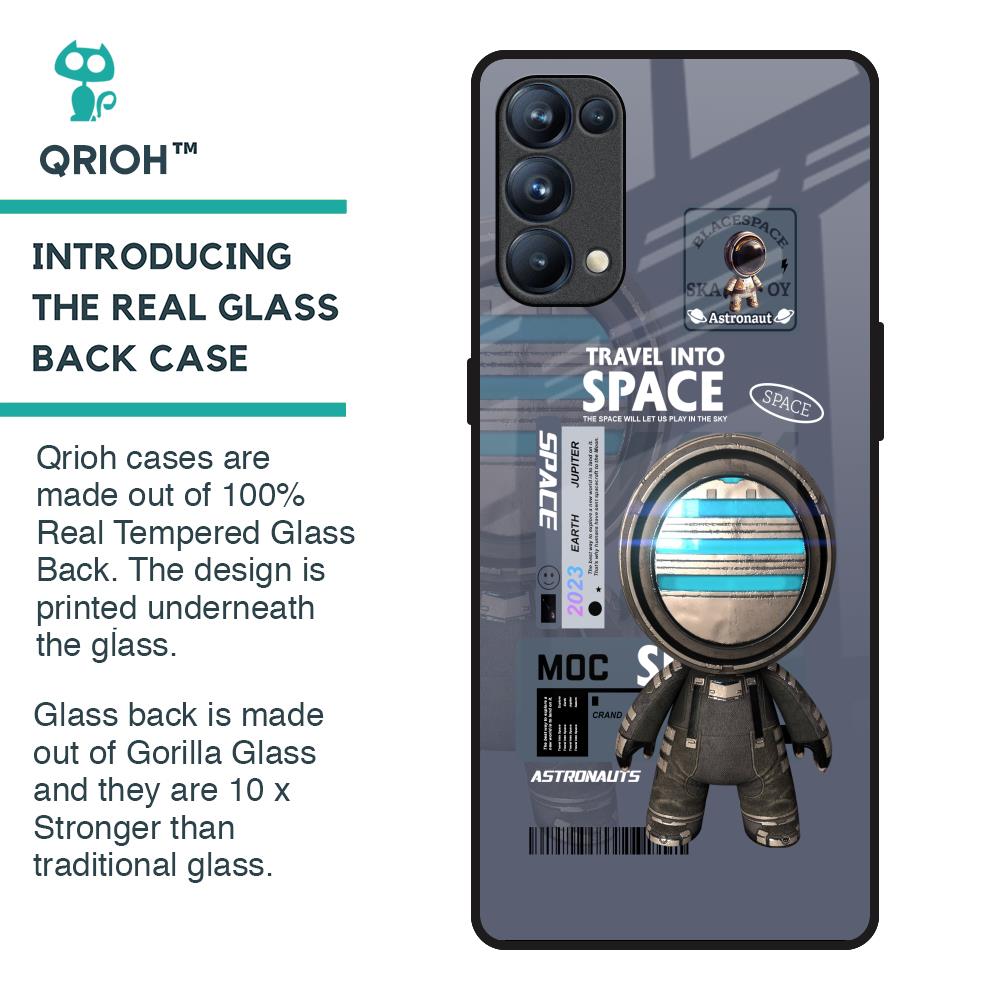 Space Travel Glass Case for Oppo Reno5 Pro