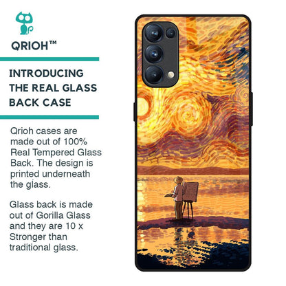 Sunset Vincent Glass Case for Oppo Reno5 Pro
