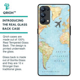 Travel Map Glass Case for Oppo Reno5 Pro