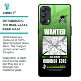 Zoro Wanted Glass Case for Oppo Reno5 Pro