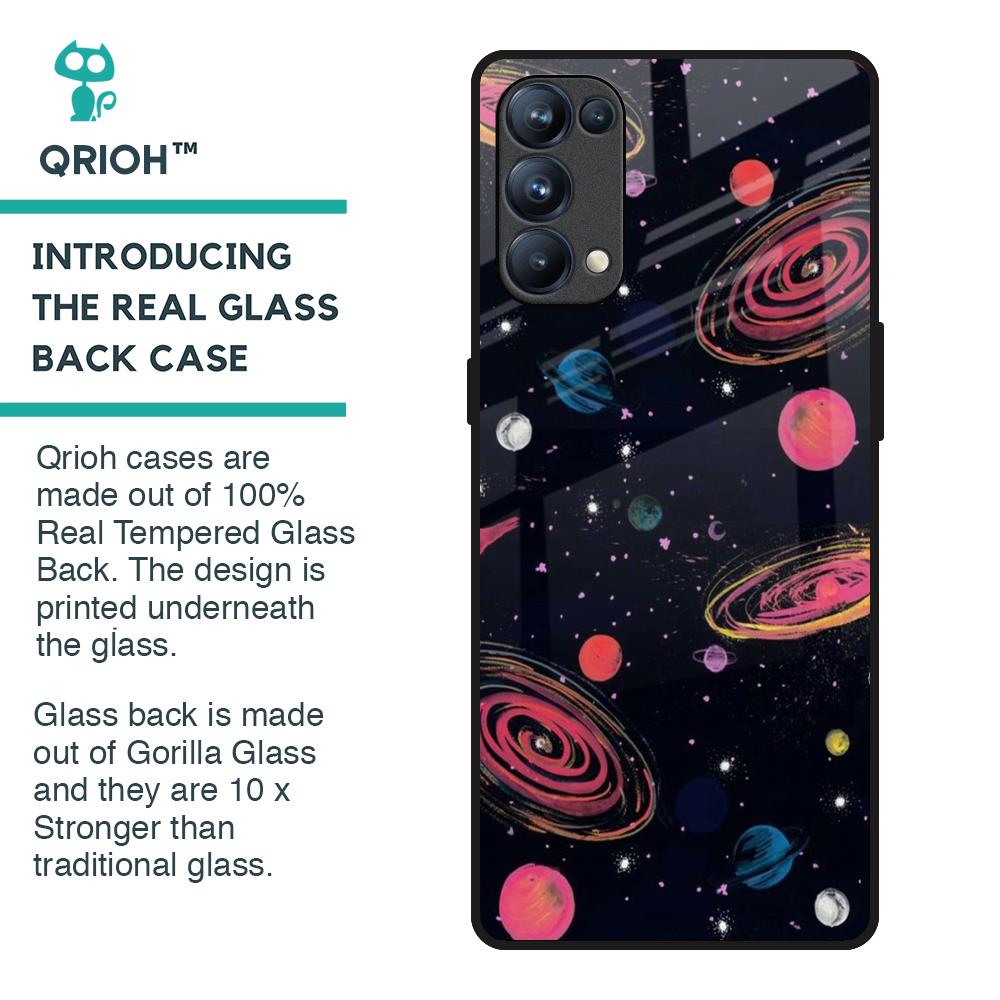 Galaxy In Dream Glass Case For Oppo Reno5 Pro