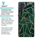 Abstract Green Glass Case For Oppo Reno5 Pro