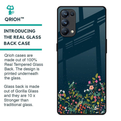 Small Garden Glass Case For Oppo Reno5 Pro