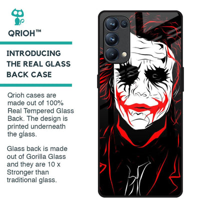 Life In Dark Glass Case For Oppo Reno5 Pro