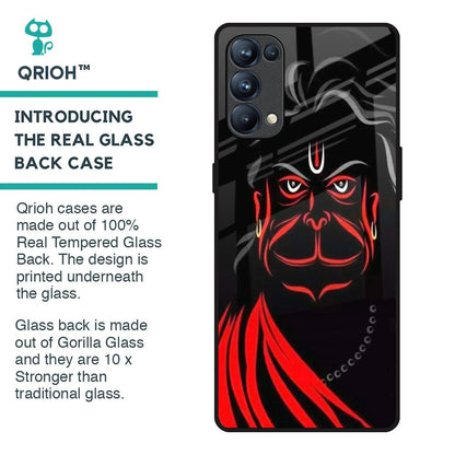 Lord Hanuman Glass Case For Oppo Reno5 Pro