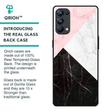 Marble Collage Art Glass Case For Oppo Reno5 Pro