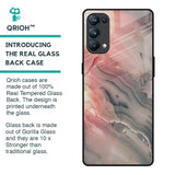 Pink And Grey Marble Glass Case For Oppo Reno5 Pro