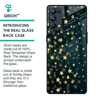 Dazzling Stars Glass Case For Oppo Reno5 Pro