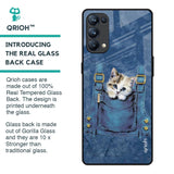 Kitty In Pocket Glass Case For Oppo Reno5 Pro
