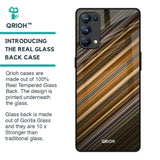 Diagonal Slash Pattern Glass Case for Oppo Reno5 Pro