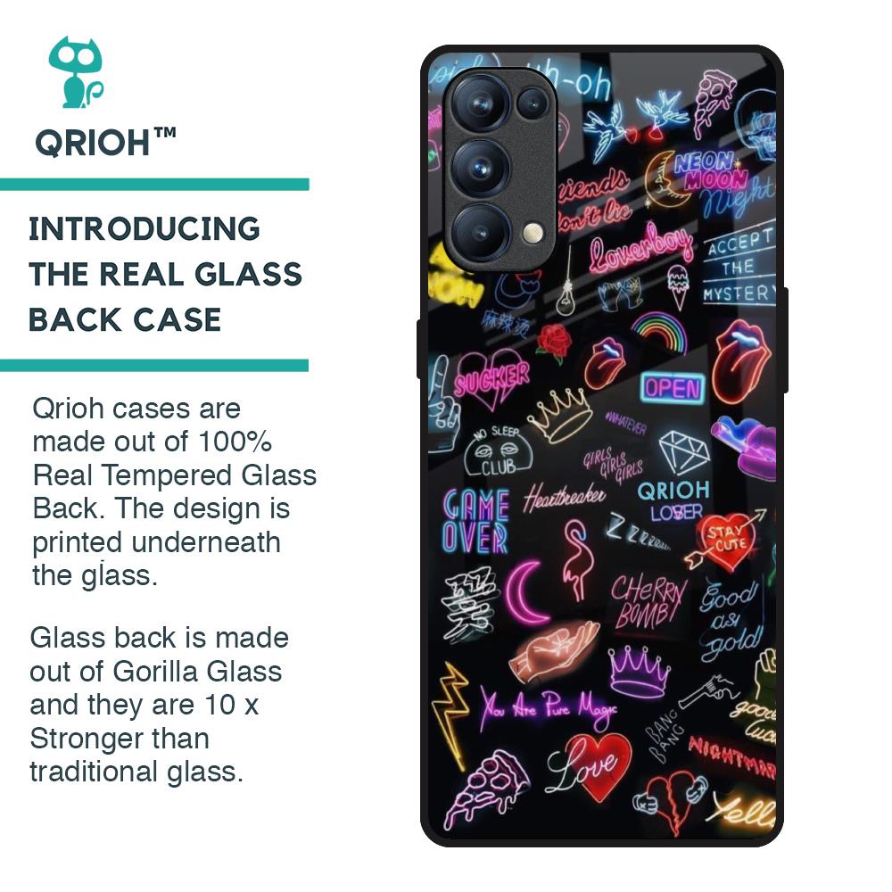 Accept The Mystery Glass Case for Oppo Reno5 Pro