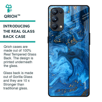 Gold Sprinkle Glass Case for Oppo Reno5 Pro