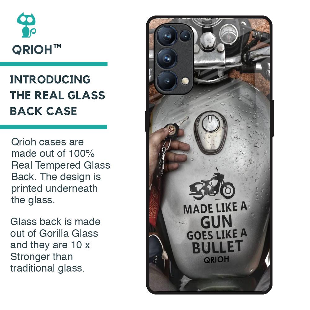 Royal Bike Glass Case for Oppo Reno5 Pro