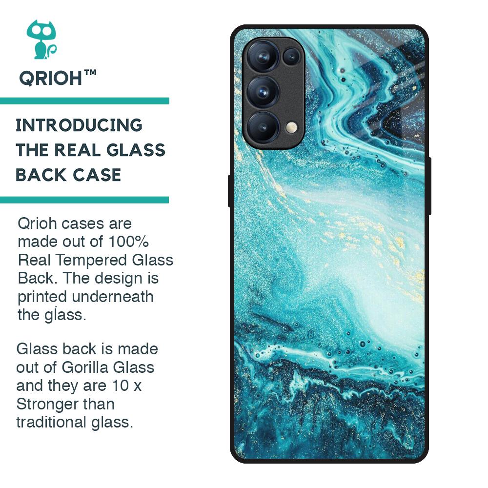 Sea Water Glass Case for Oppo Reno5 Pro