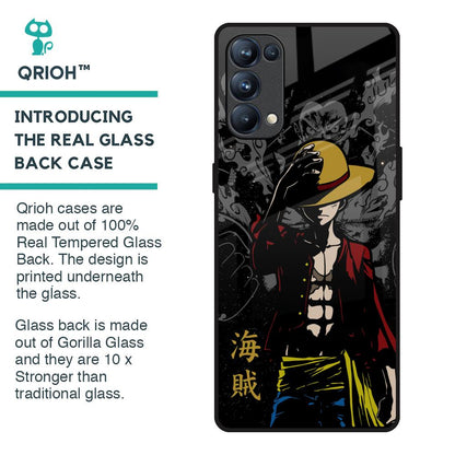 Dark Luffy Glass Case for Oppo Reno5 Pro