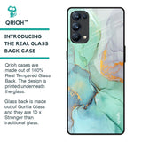 Green Marble Glass Case for Oppo Reno5 Pro