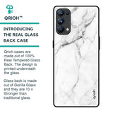 Modern White Marble Glass Case for Oppo Reno5 Pro