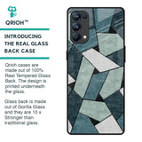Abstact Tiles Glass Case for Oppo Reno5 Pro