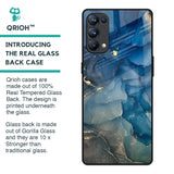 Blue Cool Marble Glass Case for Oppo Reno5 Pro