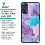 Alcohol ink Marble Glass Case for Oppo Reno5 Pro