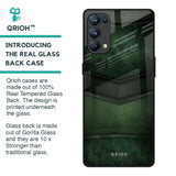 Green Leather Glass Case for Oppo Reno5 Pro