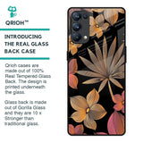 Lines Pattern Flowers Glass Case for Oppo Reno5 Pro