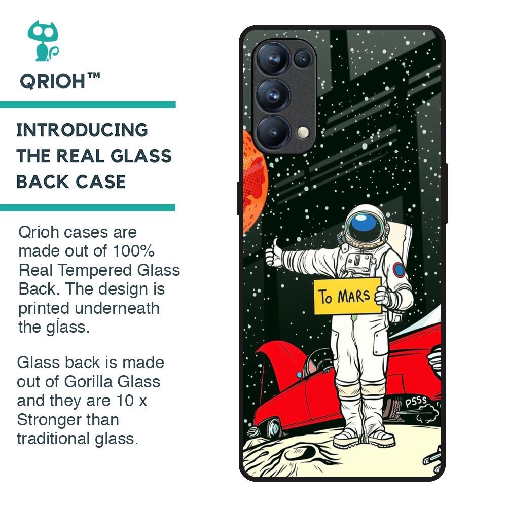 Astronaut on Mars Glass Case for Oppo Reno5 Pro