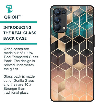 Bronze Texture Glass Case for Oppo Reno5 Pro