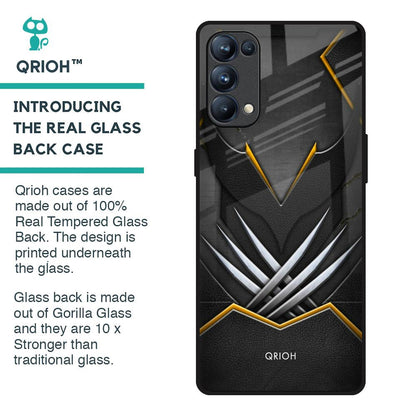 Black Warrior Glass Case for Oppo Reno5 Pro