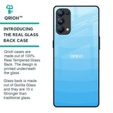 Wavy Blue Pattern Glass Case for Oppo Reno5 Pro