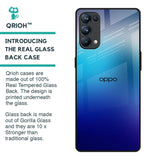 Blue Rhombus Pattern Glass Case for Oppo Reno5 Pro