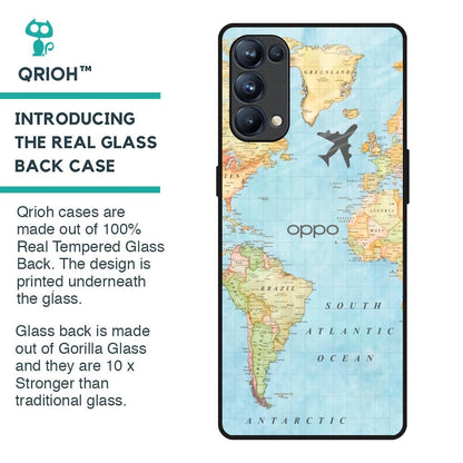 Fly Around The World Glass Case for Oppo Reno5 Pro