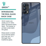 Navy Blue Ombre Glass Case for Oppo Reno5 Pro